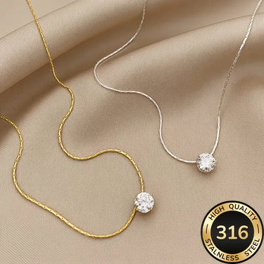 Floating Gem Necklace