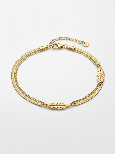 Gold Leaf Anklet