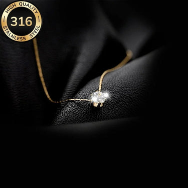 Floating Gem Necklace