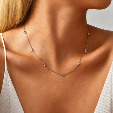 Ribbon Bow Necklace
