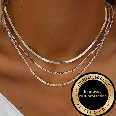 Triple Layer Chain Necklace