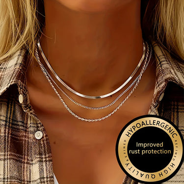 Triple Layer Chain Necklace