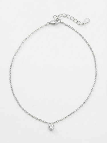 Dainty Heart Charm Anklet